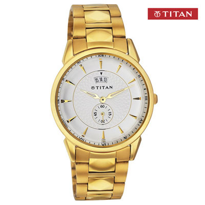 "Titan Gents Watch - 1521YM01 - Click here to View more details about this Product